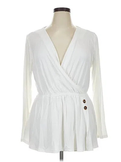 Pre-owned Lane Bryant Kimono In Ivory