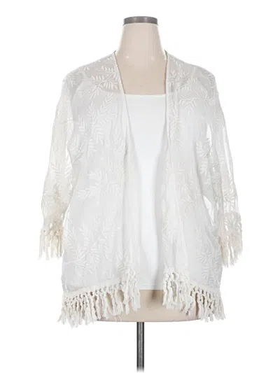 Pre-owned Lane Bryant Kimono In Ivory