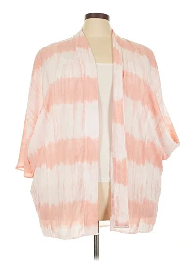 Pre-owned Lane Bryant Kimono In Pink