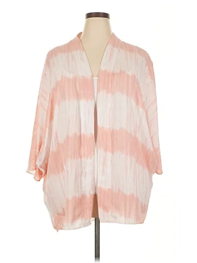Pre-owned Lane Bryant Kimono In Pink
