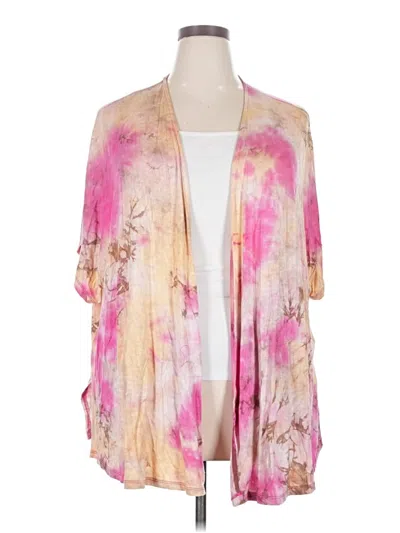 Pre-owned Lane Bryant Kimono In Pink