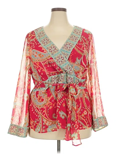 Pre-owned Lane Bryant Kimono In Red