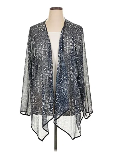 Pre-owned Lane Bryant Kimono In Silver