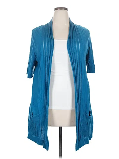 Pre-owned Lane Bryant Kimono In Teal
