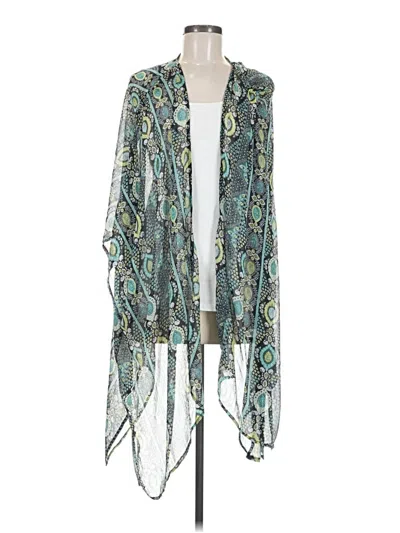 Pre-owned Lane Bryant Kimono In Teal