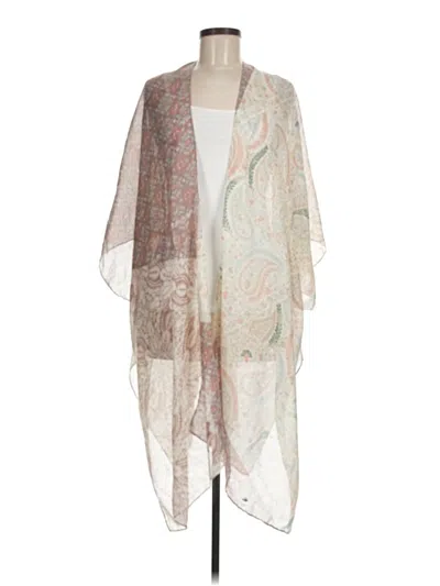 Pre-owned Lane Bryant Kimono In White