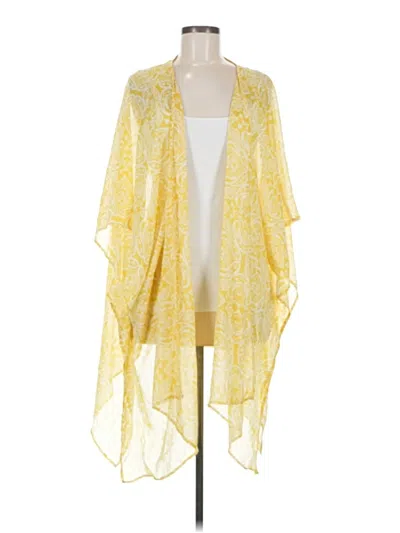 Pre-owned Lane Bryant Kimono In Yellow