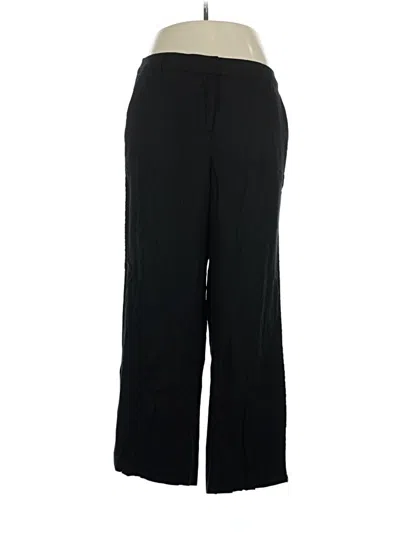 Pre-owned Lane Bryant Linen Pants In Black
