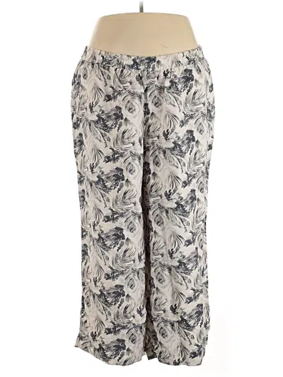 Pre-owned Lane Bryant Linen Pants In White