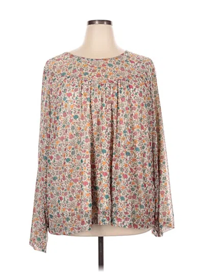 Lane Bryant Long Sleeve Blouse In Multi