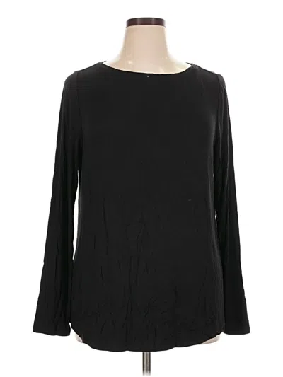 Lane Bryant Long Sleeve T-shirt In Black