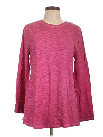 Lane Bryant Long Sleeve T-shirt In Pink