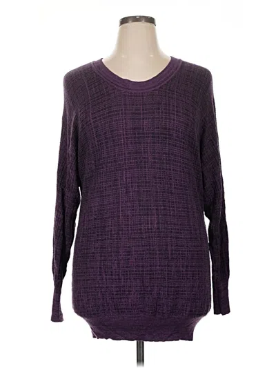 Pre-owned Lane Bryant Long Sleeve T-shirt In Purple