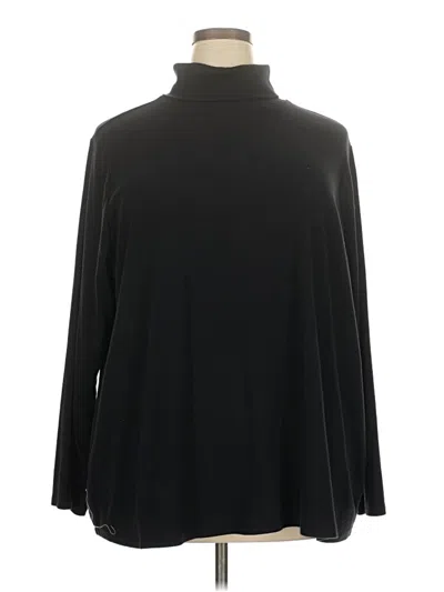 Pre-owned Lane Bryant Long Sleeve Turtleneck In Black