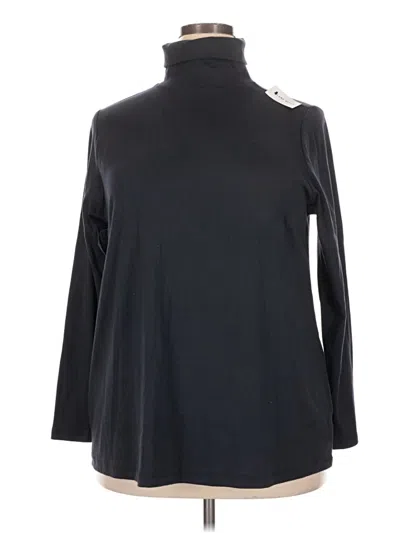 Lane Bryant Long Sleeve Turtleneck In Black