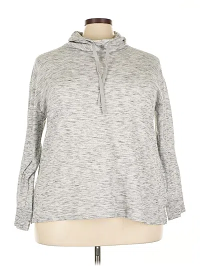 Pre-owned Lane Bryant Long Sleeve Turtleneck In Gray