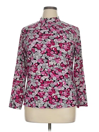 Pre-owned Lane Bryant Long Sleeve Turtleneck In Pink