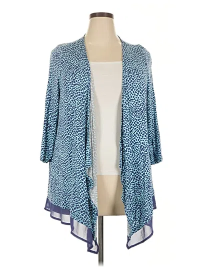 Pre-owned Lane Bryant Outlet Cardigan Sweater In Blue