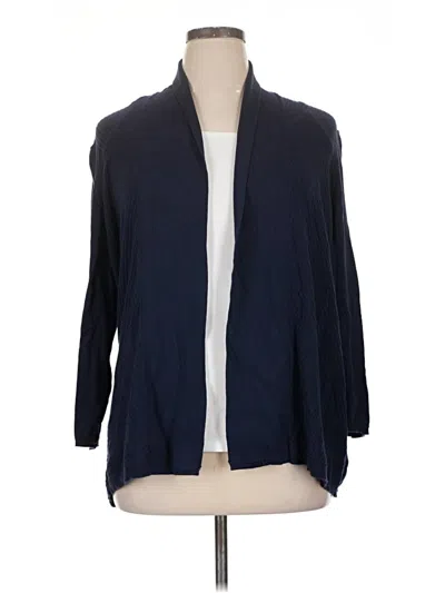 Pre-owned Lane Bryant Outlet Cardigan Sweater In Blue