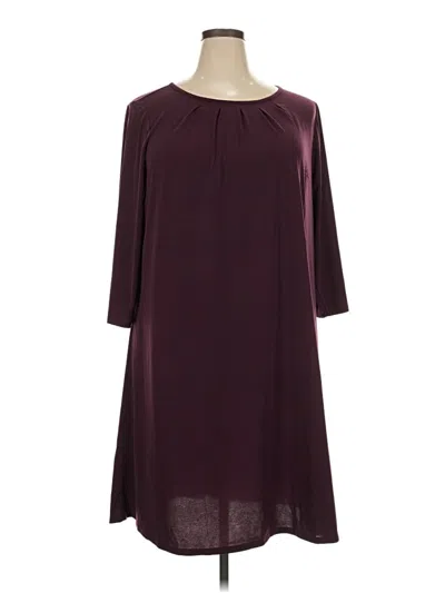 Pre-owned Lane Bryant Outlet Casual Dress In Burgundy