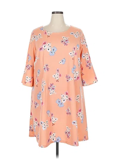 Pre-owned Lane Bryant Outlet Casual Dress In Orange