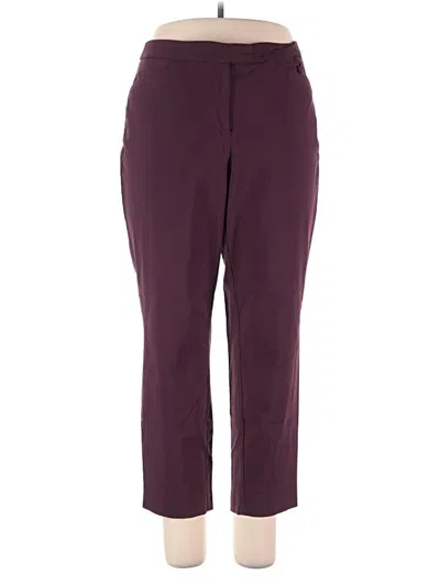 Pre-owned Lane Bryant Outlet Casual Pants In Burgundy