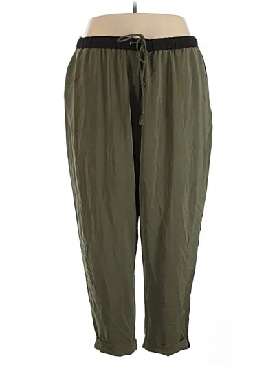 Pre-owned Lane Bryant Outlet Casual Pants In Green