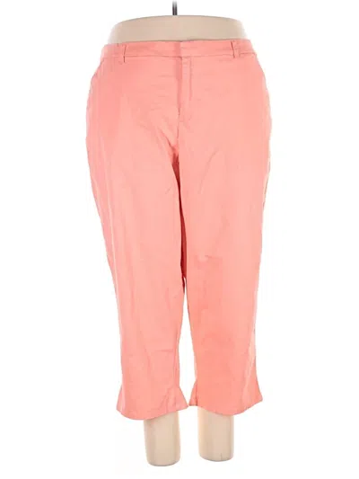 Pre-owned Lane Bryant Outlet Casual Pants In Pink
