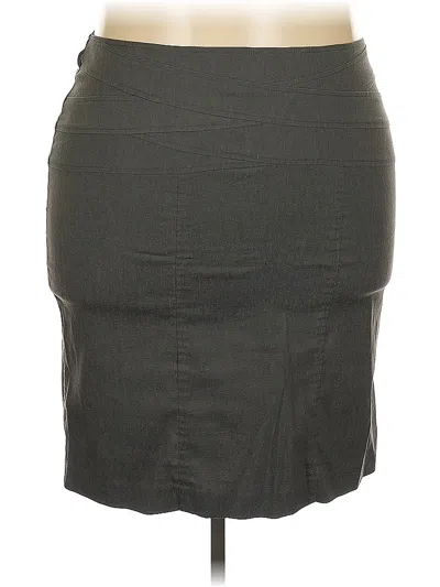 Pre-owned Lane Bryant Outlet Casual Skirt In Gray