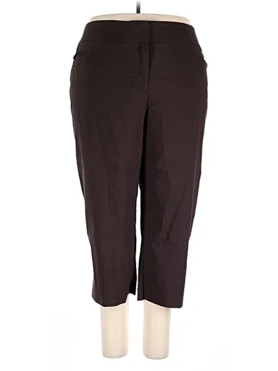 Pre-owned Lane Bryant Outlet Dress Pants In Brown