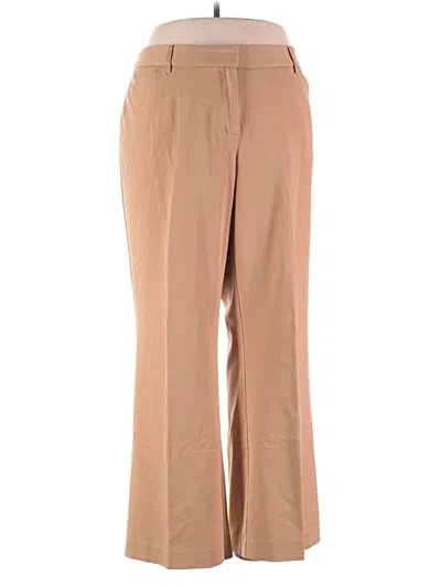 Pre-owned Lane Bryant Outlet Dress Pants In Tan
