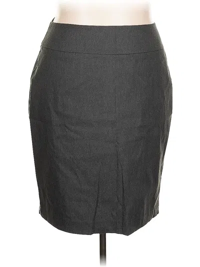 Pre-owned Lane Bryant Outlet Formal Skirt In Gray