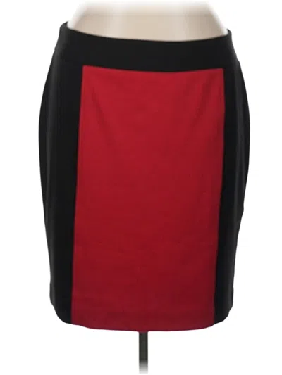 Pre-owned Lane Bryant Outlet Formal Skirt In Red