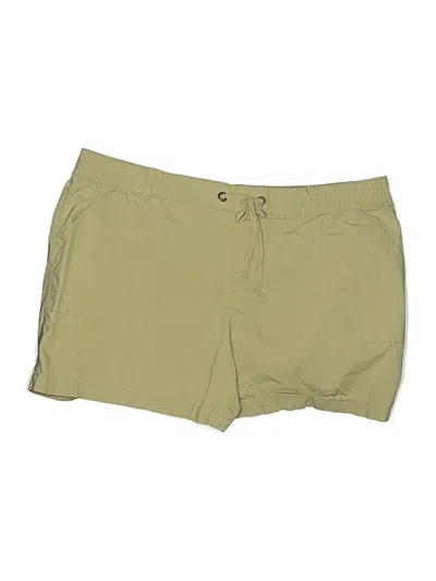 Pre-owned Lane Bryant Outlet Khaki Shorts In Green