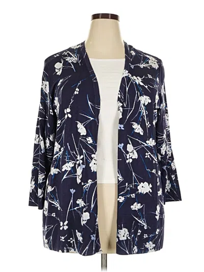 Pre-owned Lane Bryant Outlet Kimono In Blue