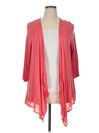 Pre-owned Lane Bryant Outlet Kimono In Pink