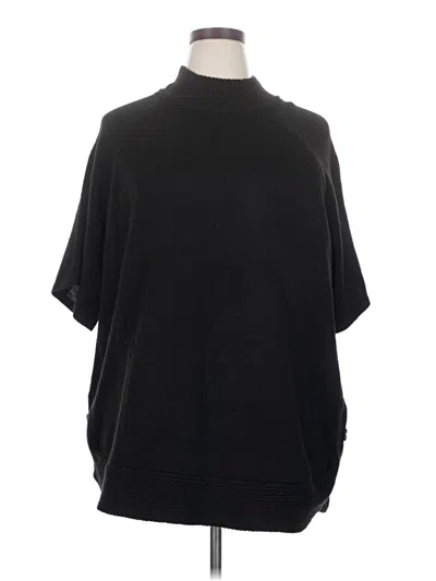 Pre-owned Lane Bryant Outlet Poncho In Black
