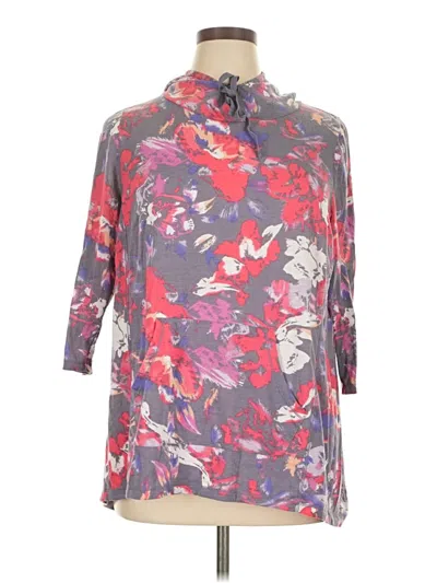 Pre-owned Lane Bryant Outlet Poncho In Red