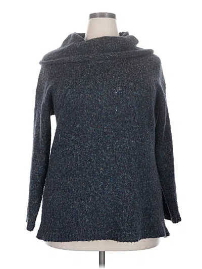 Pre-owned Lane Bryant Outlet Pullover Sweater In Blue