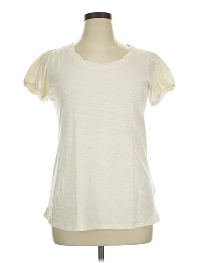 Pre-owned Lane Bryant Outlet Short Sleeve T-shirt In Ivory