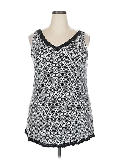 Pre-owned Lane Bryant Outlet Sleeveless Blouse In Gray
