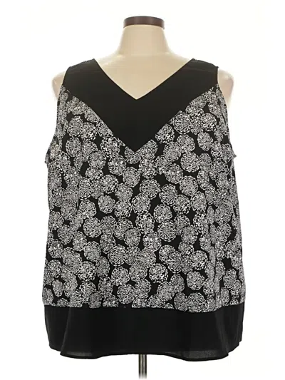 Pre-owned Lane Bryant Outlet Sleeveless Blouse In Silver