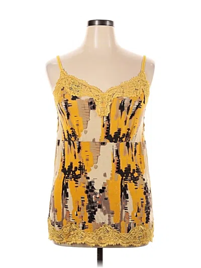 Pre-owned Lane Bryant Outlet Sleeveless Blouse In Yellow