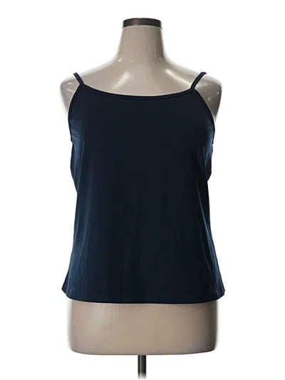 Pre-owned Lane Bryant Outlet Tank Top Blue Halter Neckline Tops