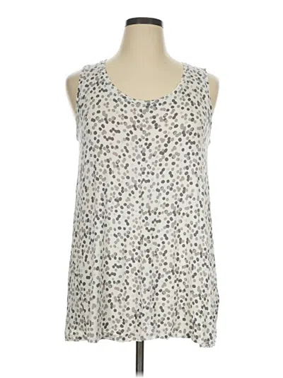 Pre-owned Lane Bryant Outlet Tank Top Ivory Halter Neckline Tops
