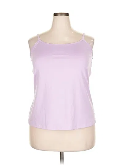 Pre-owned Lane Bryant Outlet Tank Top Purple Strapless Neckline Tops