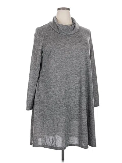 Pre-owned Lane Bryant Outlet Turtleneck Sweater In Gray
