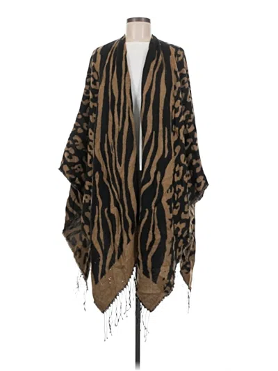 Pre-owned Lane Bryant Poncho In Brown