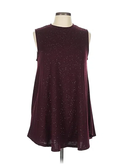 Pre-owned Lane Bryant Poncho In Burgundy