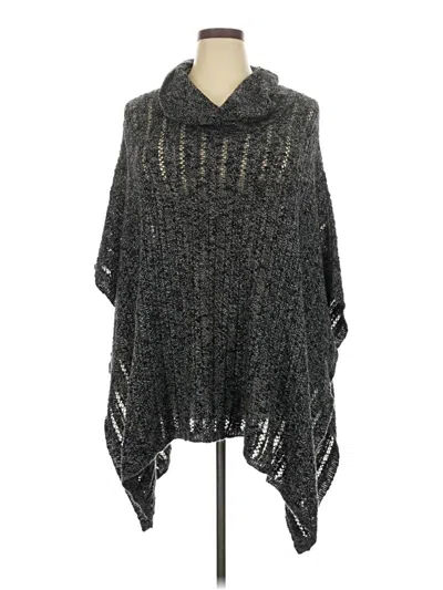 Pre-owned Lane Bryant Poncho In Gray